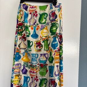 Jams World, Size 7, wrap around vintage midi floral skirt.
